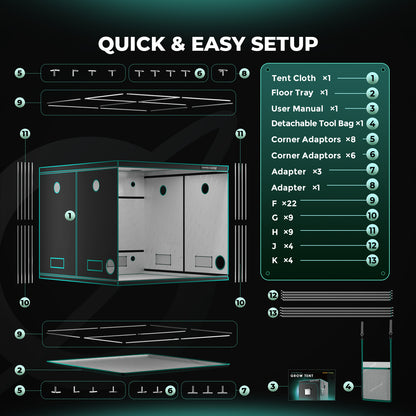 Mars Hydro 240x240x200cm Indoor Grow Tent