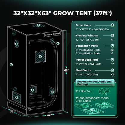 Mars Hydro FC 1500-EVO Complete Grow Tent Kit