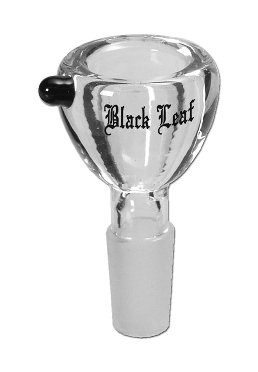 Black Leaf Glass Bowl heavy | SG 14 | 14,5 mm