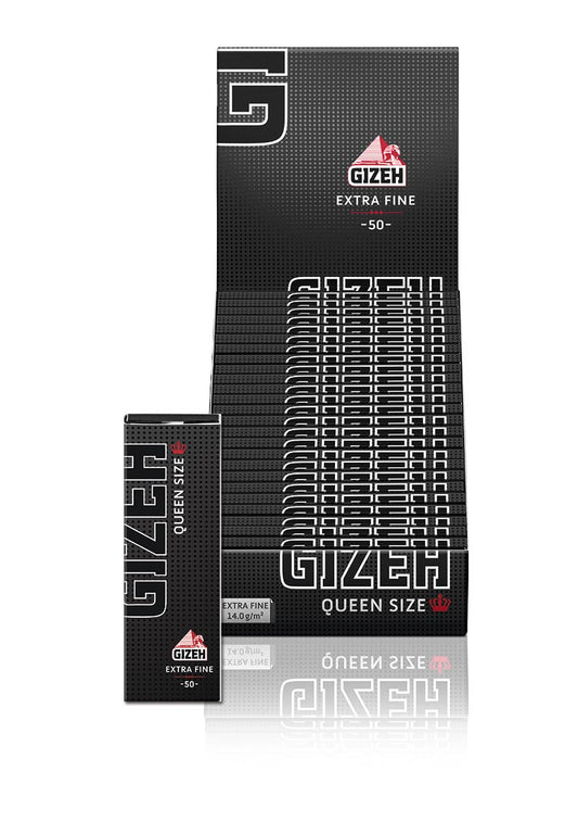 GIZEH BLACK Papers Queen Size Extra Fine | 25x50