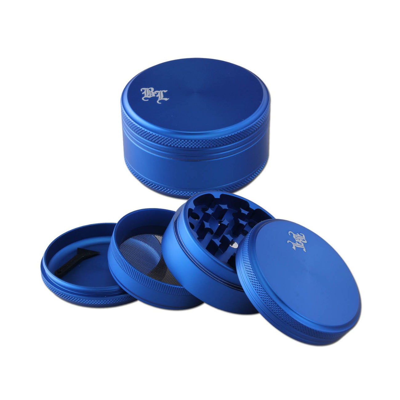 Black Leaf Alu Grinder 4-part matt