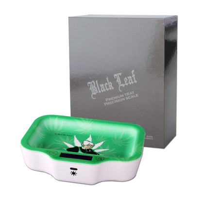 Black Leaf Digital Scale w. Light GRANDMA S FINEST | 0.01-200g