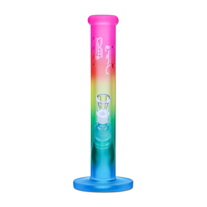 Black Leaf Rainbow Cylinder Bong