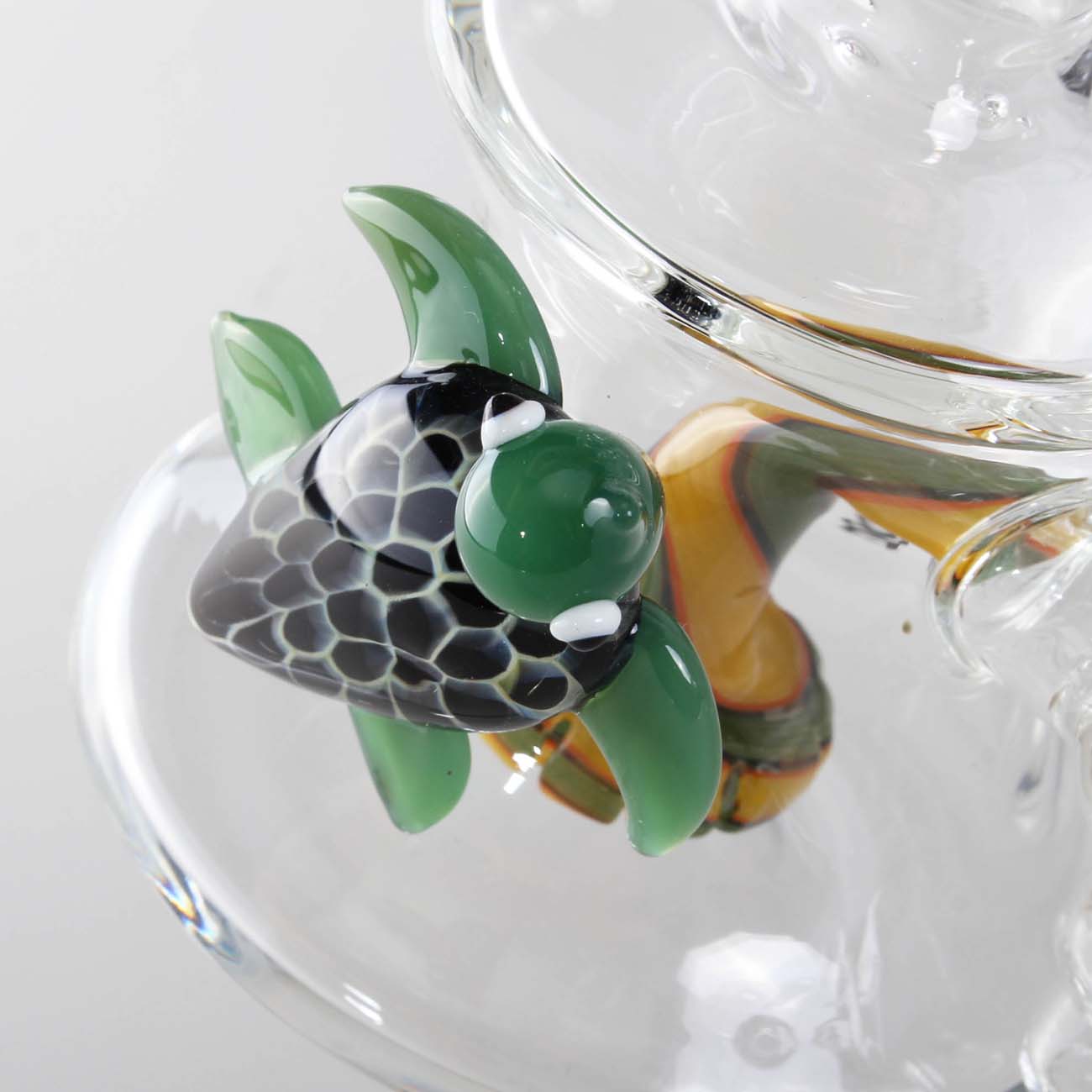 Black Leaf Turtle Bubbler