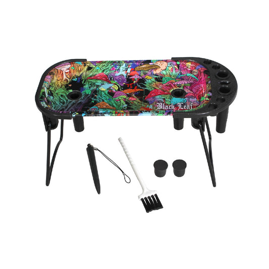 Black Leaf Rolling Console MAGIC MUSHROOMS