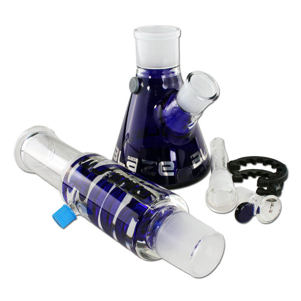 BLAZE M+M piston bong spiral 2-piece