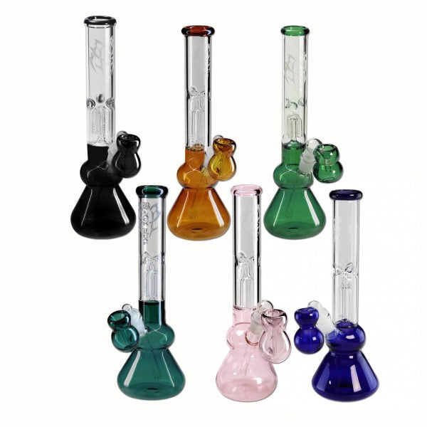 Black Leaf Fly Ice Bong 4-Arm Percolator