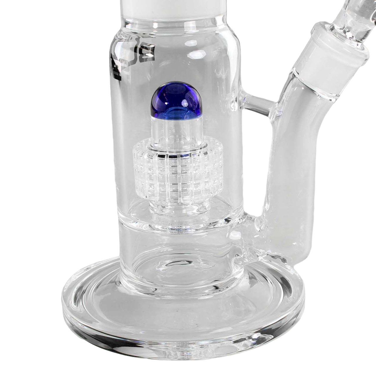 M+M Blaze bong with drum percolator blue