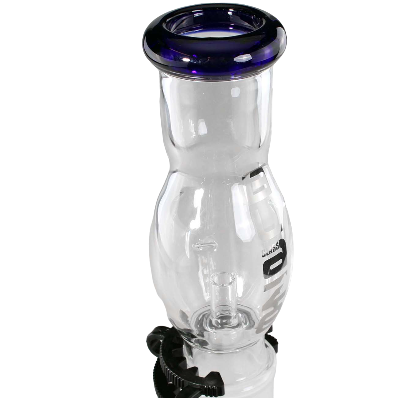 M+M Blaze bong with drum percolator blue