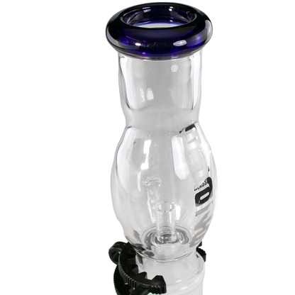 M+M Blaze bong with drum percolator blue