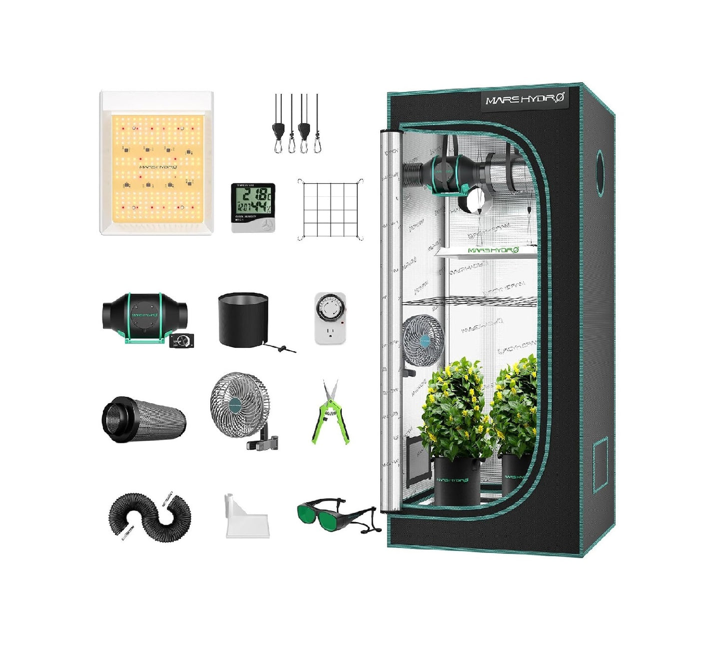 Mars Hydro TS 600 Complete Grow Tent Kit With Speed Controller